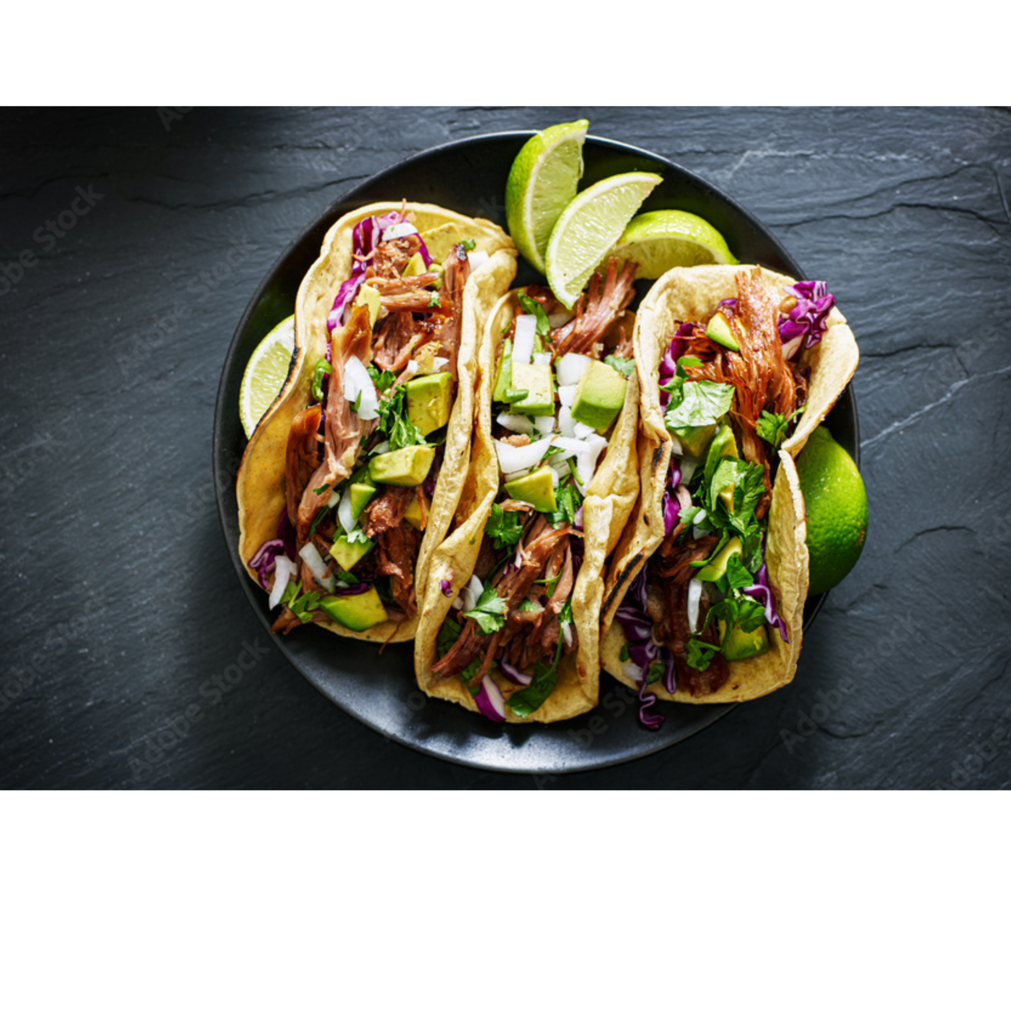 plate of mexican tacos